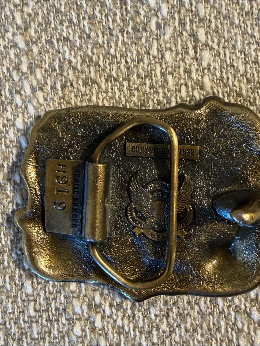 Vintage 1982 Country Music Belt Buckle Plus NRA. Made in the USA Two Buckles VTG